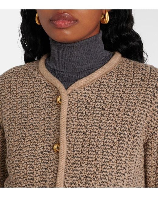 Patou Natural Wool And Alpaca Cardigan