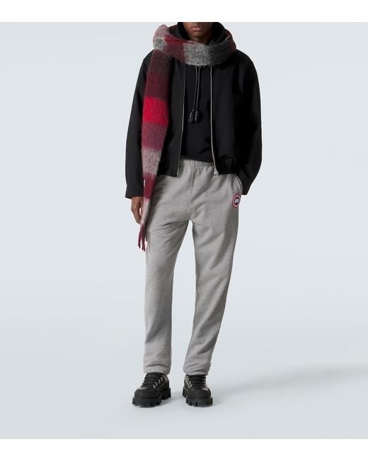 Canada Goose Gray Rove Cotton Sweatpants for men