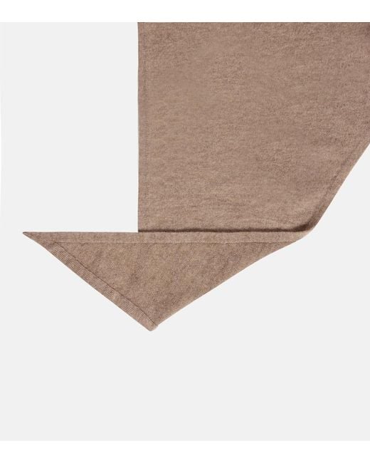 Bufanda Leomine De Cachemir The Row de color Brown