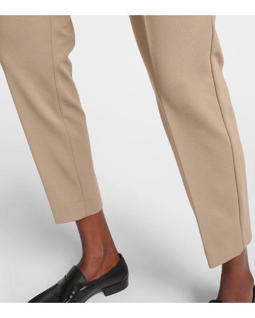 Pantalon slim raccourci Pegno Max Mara en coloris Natural