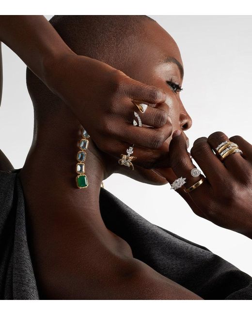 Anillo Golden Strada De Oro De 18 Ct Con Diamantes YEPREM de color Metallic