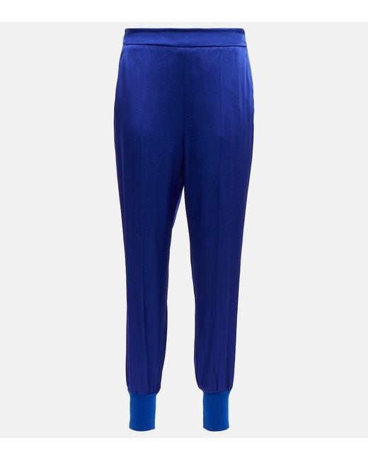 Stella McCartney Blue Relaxed-fit Pants