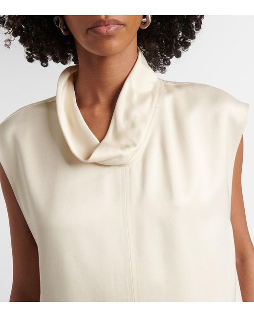 Totême  White Satin Top
