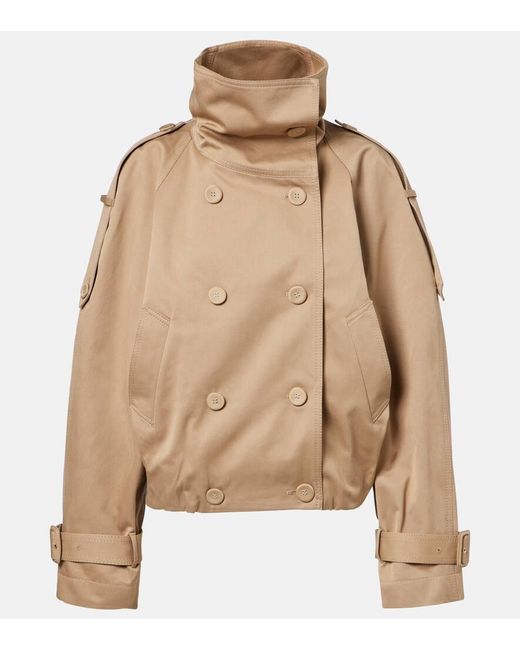 Acne Natural Jacke Aus Baumwoll-Twill