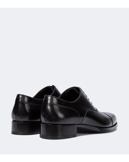 Tom Ford Black Elkan Leather Oxford Shoes for men
