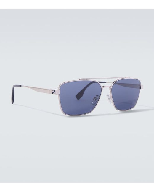 Fendi Blue Sky Square Sunglasses for men