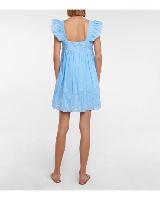 Miniabito Baby Doll di Juliet Dunn in Blue