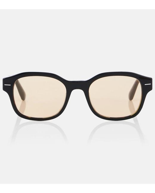 Brunello Cucinelli Brown Sartorial Sunset Square Sunglasses
