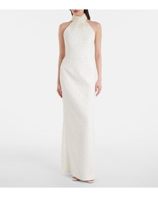 Rebecca Vallance White Bridal La Peregrina Crepe Gown