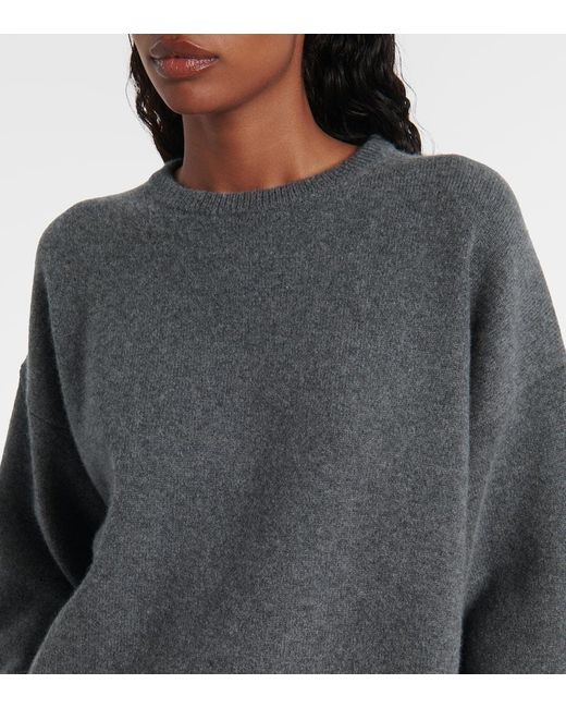 Extreme Cashmere Gray Pullover Comfy Aus Einem Kaschmirgemisch