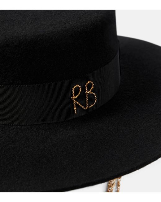 Chapeau en feutre de laine Ruslan Baginskiy en coloris Black