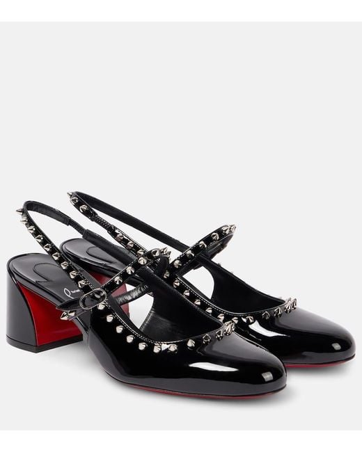 Pumps Mary Jane Janispikes 55 di Christian Louboutin in Black