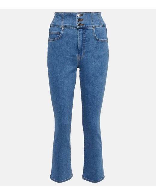 Jeans Flared Carly De Tiro Alto Veronica Beard de color Blue