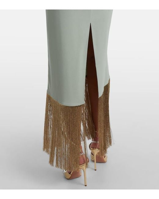 Robe Longue Berlin En Crepe ‎Taller Marmo en coloris White