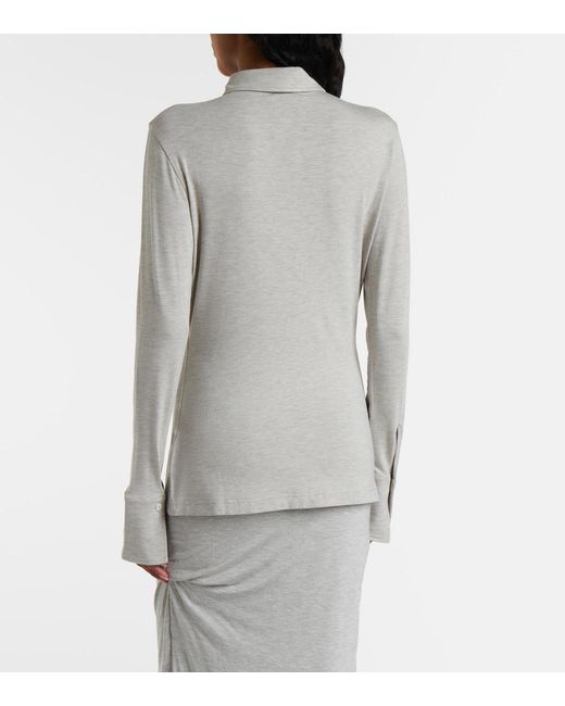 Totême  Gray Jersey Shirt