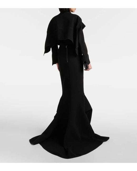 Maticevski Black Tuberose Maxi Skirt