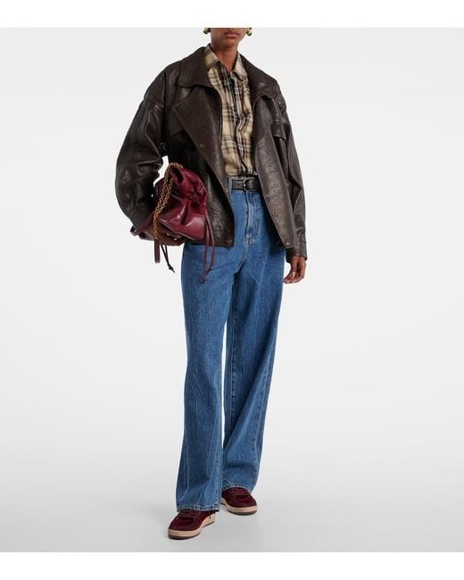 Golden Goose Deluxe Brand Brown Ball Star Suede And Velvet Sneakers