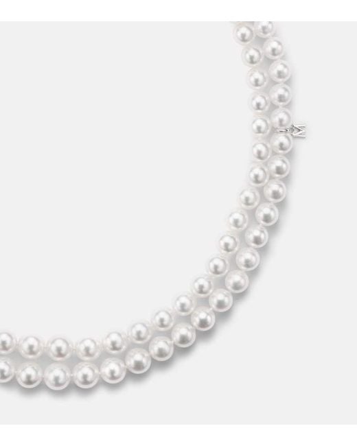 Mikimoto White 18Kt Necklace With Pearls