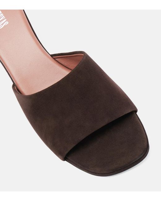 Paris Texas Brown Ava Suede Mules