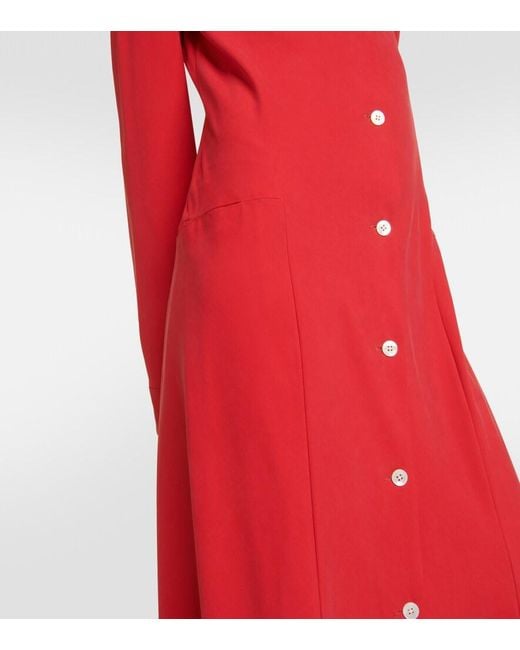 The Row Red Myra Dress
