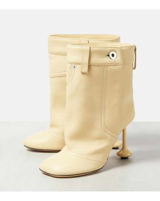 Loewe Natural Leather Toy Ankle Boots 90