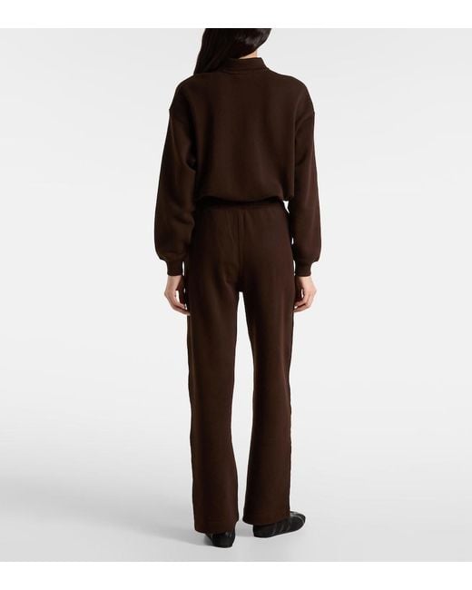 Polo Ralph Lauren Brown Cotton-Blend Fleece Sweatpants