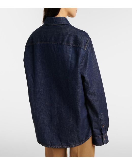 AMI Blue Ami De Cour Denim Shirt