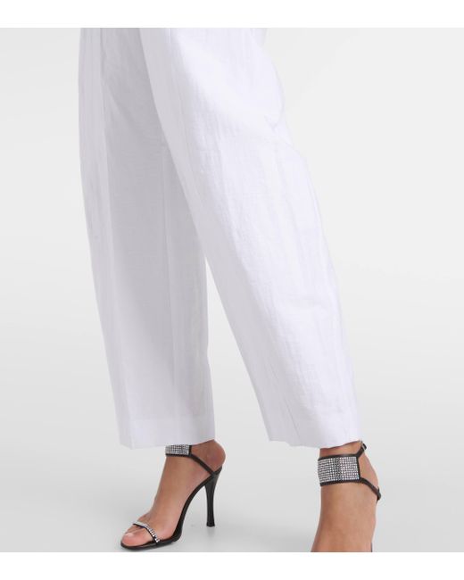 Combi-pantalon en lin et coton Stella McCartney en coloris White