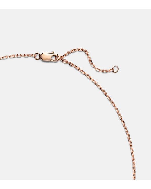 Repossi Blue Antifer 18Kt Rose Pendant Necklace With And Diamonds