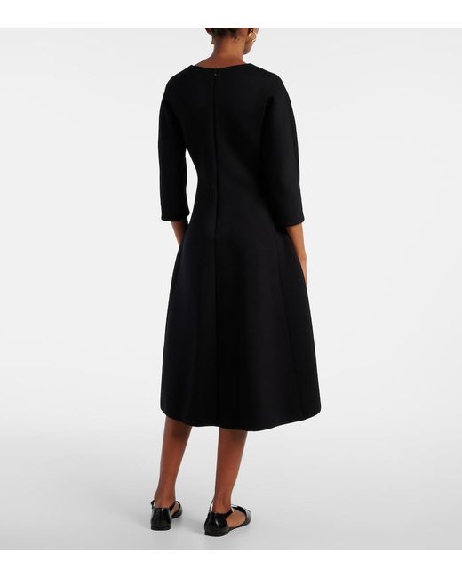 Max Mara Black Midas Jersey Midi Dress