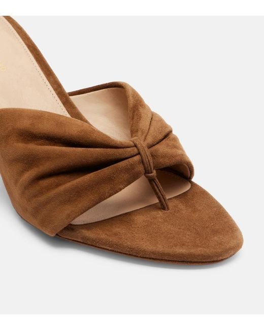 Veronica Beard Brown Tullia Suede Mules