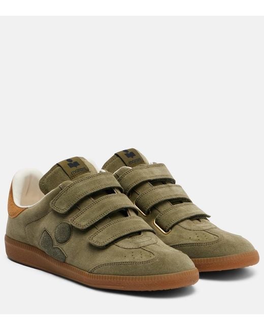 Isabel Marant Green Beth Suede Sneakers