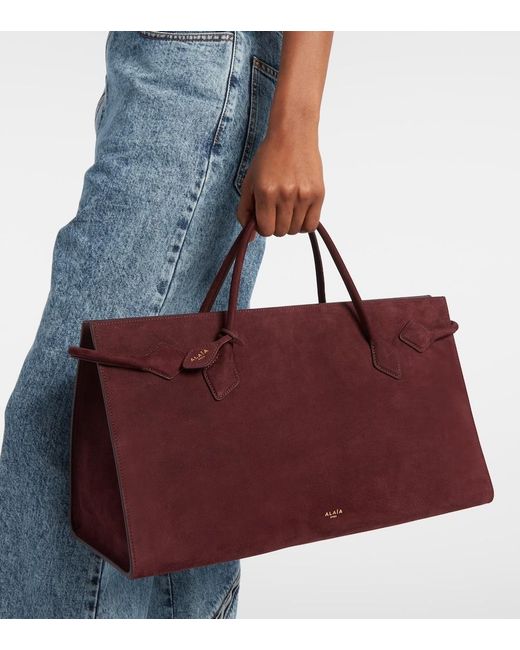 Alaïa Red Le Teckel Large Leather Shoulder Bag