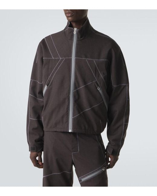 Kiko Kostadinov Brown Fosco Virgin Wool Jacket for men