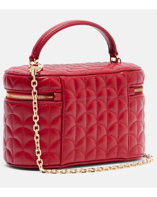 BVLGARI Red Divas' Dream Small Leather Vanity Bag