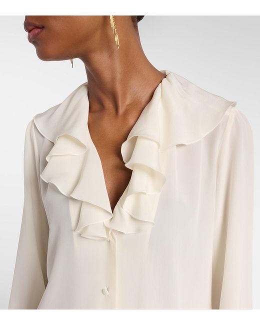 Etro White Silk Shirt