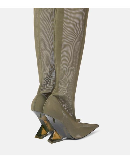 The Attico Green Cheopissima Pantashoes