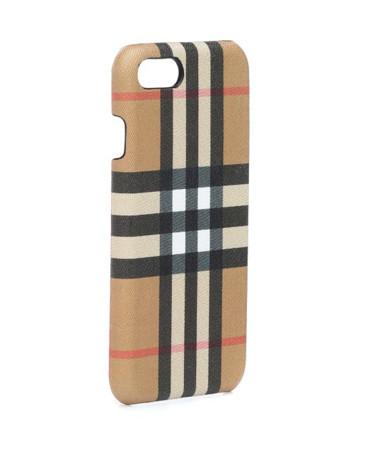 Burberry Leather Iphone 8 Case in Black | Lyst