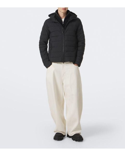 Canada Goose Black Crofton Enduraluxe Hooded Down Jacket for men