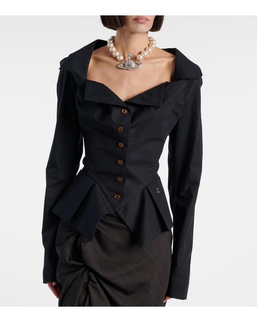 Chemise Monday En Coton Vivienne Westwood en coloris Black