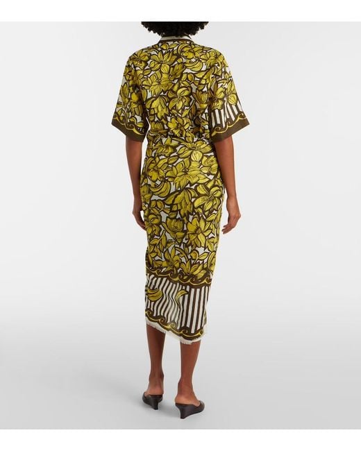 ALÉMAIS Metallic Mona Floral Cotton Beach Cover-Up