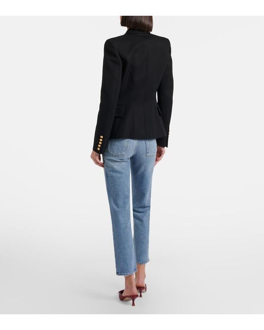 Agolde Blue 90's Pinch Waist Crop Straight Jeans