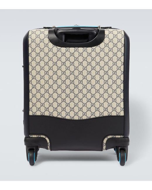 Gucci Black Savoy Small GG Canvas Carry-on Suitcase for men
