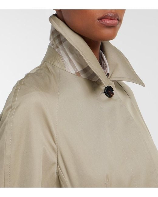 Burberry Natural Trenchcoat Aus Baumwoll-Gabardine
