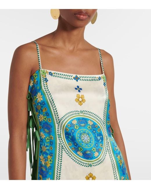 Top Lencero Vivianna Estampado ALÉMAIS de color Blue