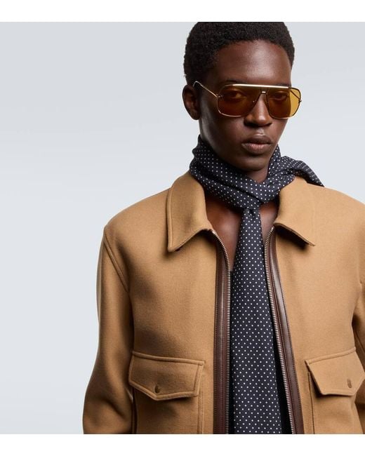 Occhiali Da Sole Aviator Stavros di Tom Ford in Brown da Uomo