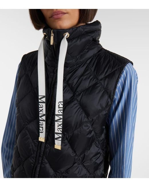 Max Mara Blue Steppweste Tregic