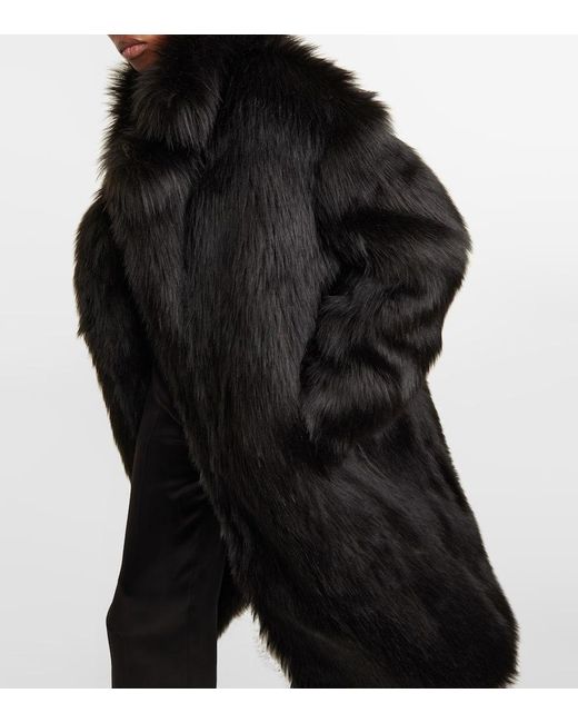Cappotto Margot in pelliccia sintetica di Costarellos in Black