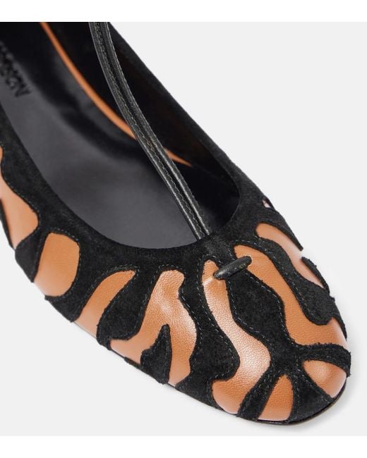 Ulla Johnson Multicolor Polline Animal Print Leather Ballet Flats