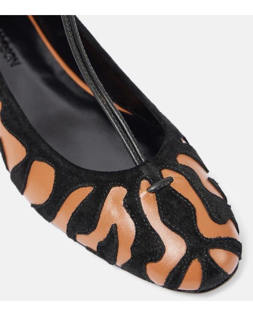 Ulla Johnson Multicolor Polline Animal Print Leather Ballet Flats